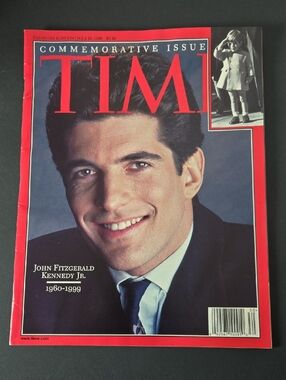 Time Magazine Commemorative Issue John F Kennedy Jr July 26 1999 JFK Jr No Label